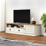 TV ormarić VIGO bijeli 156 x 40 x 40 cm od masivne borovine | Eponuda.com