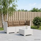  Dvosjedni vrtni sofa s jastucima u ratan izgledu PP Bijela | shoptok.hr