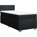  Krevet s oprugama i madracem crni 100 x 200 cm od tkanine | shoptok.hr