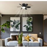 Globo 03625S - LED prigušiva stropni ventilator DELORES LED/5W/230V 2700-6500K crna + daljinski upravljač | Eponuda.com