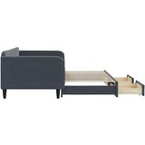 vidaXL Izvlečna dnevna postelja s predali temno siva 100x200 cm žamet, (20930026) | Shoptok.si