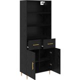  Highboard Crni hrast 69,5 x 34 x 180 cm Konstruirano drvo | shoptok.hr