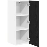 Viseći ormarić 2 pcs Crni hrast i bijela 30 x 31 x 80 cm | shoptok.hr