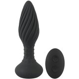 Anos remote controlled butt plug 550760 black Cene