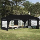  Rastezljivi šator za zabave 575 x 288 x 245 cm Crna | Eponuda.ba