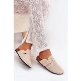 Boto Women's Slippers and On Cork Platform With Buckle Light Beige Klarae | Shoptok.si