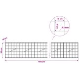  Gabion s žicom debljine 5 mm i mrežom 10x10 cm 450x10x50 cm Slike