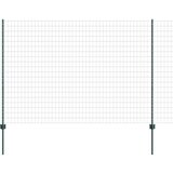 vidaXL evropska ograja s 5 U stebri zeleno 1,6x10 m iz jekla | Shoptok.si