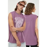 Levi's Bombažna kratka majica vijolična barva
