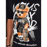DStreet T-shirt męski z nadrukiem czarna | Shoptok.si