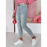 DStreet Spodnie damskie jeansowe skinny z paskiem SLIMIVI niebieskie Cijene