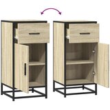  Komoda boja hrasta 35,5 x 35 x 76 cm konstruirano drvo i metal | shoptok.hr
