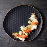 Le Coq Desertni krožnik Kypseli 22x20,5cm / črn / stoneware, (5000199149) | Shoptok.si