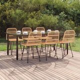  7-dijelni vrtni blagovaonski set od poliratana | shoptok.hr