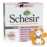 Schesir cat tunjevina i šunka u želeu 85g Cene