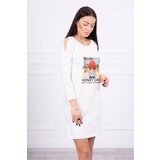 Kesi Honey girl ecru print dress | shoptok.hr