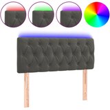 Maison Chic led posteljno vzglavje - vzglavna omarica - nočna omarica temno sivo 100x7x78/88 cm žamet, (21709592) | Shoptok.si