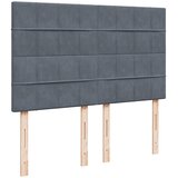  Krevet s oprugama i madracem tamnosivi 140x190 cm baršunasti | shoptok.hr
