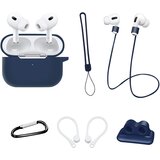 INF 6-delni komplet dodatkov za Airpods Pro 2 - temno modra, (22064634) | Shoptok.si