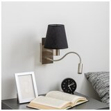  Brilagi - LED zidna lampa NUBILA 1xE27/25W/230V + LED/3W hrom/crna | Eponuda.com