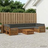  Set vanjskih sofa 8 kom. Prirodna i antracit | shoptok.hr