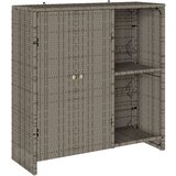 vidaXL Ormar za pohranu Sivi 100x36x102 cm Ratan | shoptok.hr