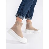 SEASTAR Beige platform high sneakers Cene