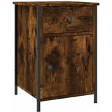  Noćni ormarić dimljeni hrast 40x42x60 cm konstruirano drvo Smeđa | shoptok.hr