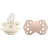 Bibs anatomska duda infinity silicone ivory & blush | shoptok.hr