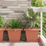  Saksije za biljke 24 pcs Crvena cigla 43 x 43 x 33,5 cm | shoptok.hr