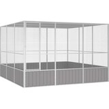  Kavez za ptice sivi 302,5x324,5x211,5 cm od pocinčanog čelika | Eponuda.ba