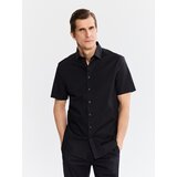 Reserved Slim fit pamučna košulja - crno | shoptok.hr