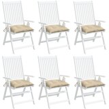  Jastuci za stolice 6 kom bež 40 x 40 x 7 cm od tkanine Oxford | shoptok.hr