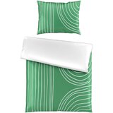 Esposa obojestranska posteljnina 140/220 cm saten žadasto zelena | Shoptok.si