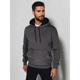 DStreet Bluza męska basic z kapturem grafitowa | Shoptok.si