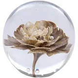Steklen obtežilnik za papir (višina 8 cm) Flower –