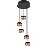 Trio Select Crna/u bakrenoj boji LED viseća svjetiljka s metalnim sjenilom ø 30 cm Orbit – | shoptok.hr