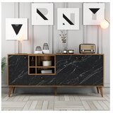 Hanah home konzolna komoda Napoli - crni mermer | ePonuda.com