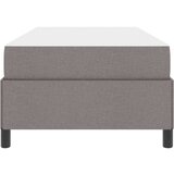 vidaXL Postelja z vzmetnico Taupe, Črna 90 x 190 cm | Shoptok.si