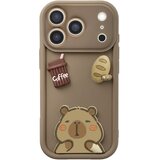AVIZAR Ovitak za iPhone 17 Pro Max s 3D motivi Capybara, Rjava, (5000273995) | Shoptok.si