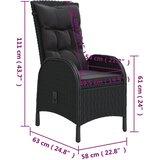  3-dijelni vrtni bistro set od poliratana crni | shoptok.hr