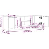 TV ormarić Artisan hrast 102x35x36,5 cm izrađeno drvo | shoptok.hr
