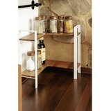 Wenko 53025100 - Polica LOUISA 30x33 cm bela/smeđa | Eponuda.com