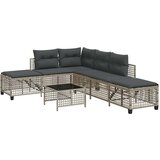  3-dijelni set kutne vrtnih sofa s jastucima od poliratana | shoptok.hr