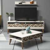 Hanah home line - cream cream living room furniture set Cene