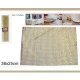  PODMETAČ STRASS 25*36CM ZLATNI | Eponuda.ba