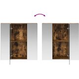  Kupaonski ormar s ogledalom Dimljeni hrast 70 x 14,5 x 70 cm | shoptok.hr