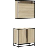 vidaXL 2-dijelni set kupaonskog namještaja boja hrasta sonome drveni | shoptok.hr