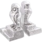 vidaXL držač za knjige Set od 2 Srebrna Aluminij 12 x 9 x 19 cm | shoptok.hr