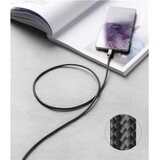 Swissten iPEAX KABEL TEXTILE USB-A/LIGHTNING 1,5M, 30W, USB 2.0 crni | shoptok.hr